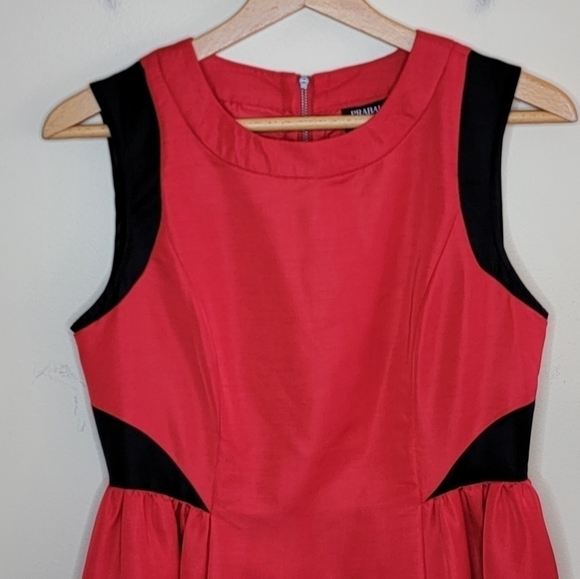 Prabal Gurung for Target | Red & Black Color Block A-line Dress Size 6 - Picture 3 of 5